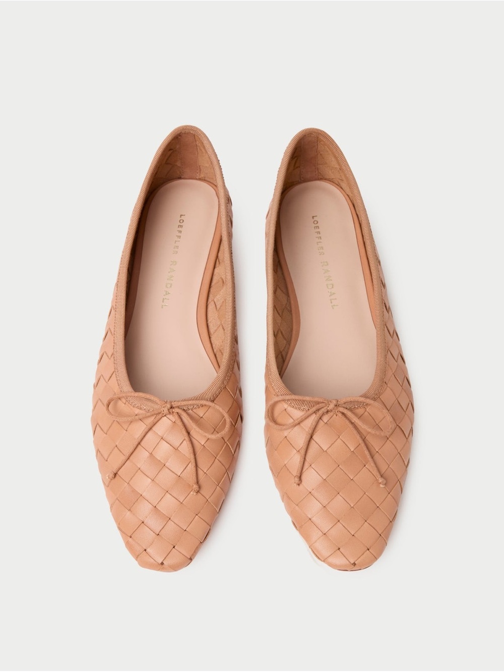 Loeffler Randall Landry Honey Woven Leather Ballet Flats Size 8